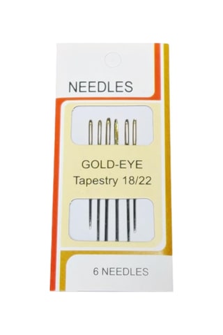 Needles Etamin Kaneviçe İğnesi Altın Gözlü Küt Uçlu