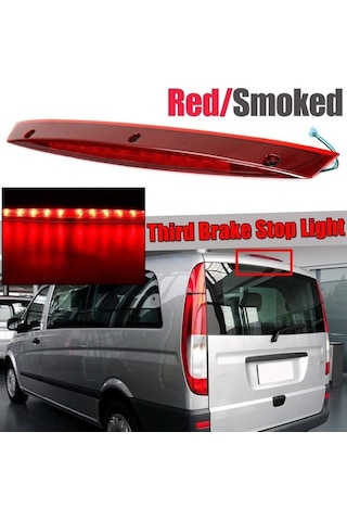 Novahub Yüksek Yüksek W639 Vito Viano Üçüncü Stop Seviye Mercedes Led Lambası Lambası Kuyruk Işık Fren Dağı Benz A6398200056 3rd Wt