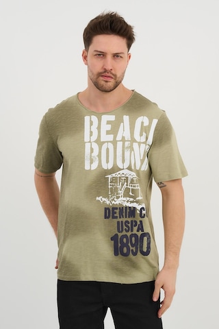 Alexandergardi Alexandergardı Kısa Kollu Baskılı Regular T-shirt 1194195 Haki