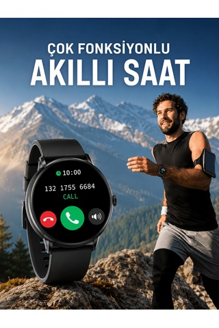 Akıllı Saat Çok Fonksiyonlu Sesli Görüşme Nfc Uyumlu Amoled Ekran Aklby-bsva58
