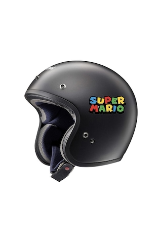 Super Mario Logo Sticker Motor, Kask, Laptop, Araba Sticker 13x6cm