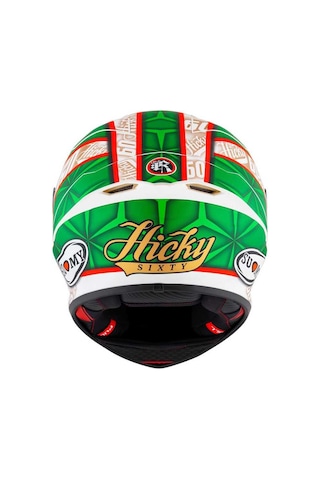 Suomy S1-Xr Gp Hıckman Edition 2023 Kapalı Kask Mat Beyaz - Yeşil