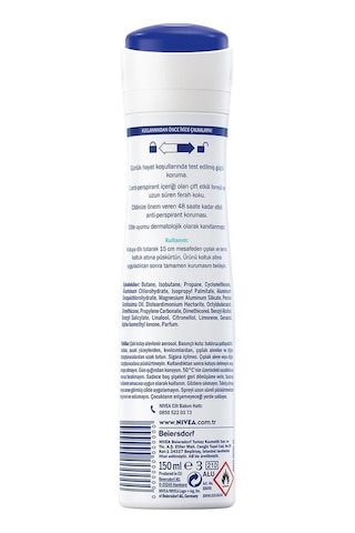 Nivea Dry Fresh 72 Saat Kadın Sprey Deodorant 6 x 150 ML