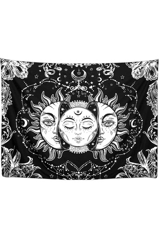 Honmex Nordik Stili Sevgili Çizimli Duvar Örtüsü - Yumuşak Tüylü Kumaş, 3d Baskı, Yıkama Dayanıklı, 130x150cm, Montaj Setiyle Tys1 Diğer