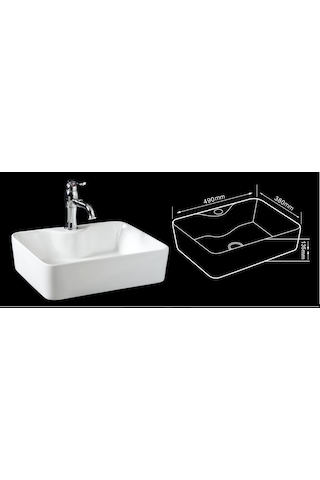 Lena Tezgah Üstü Çanak Lavabo E -5405