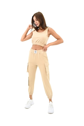 Koza Butik Kadın Askılı Crop Bluz Detaylı Eşofman Takımı 3715-23 001