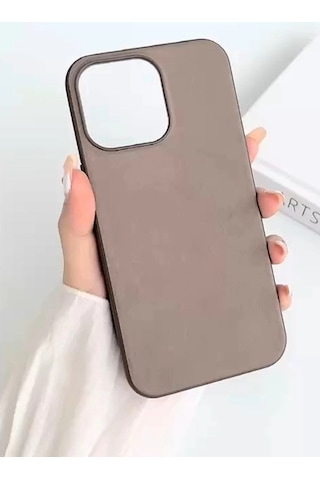 Tedar Apple iPhone Uyumlu 15 Pro Kılıf Karen Magsafe Kapak - Kahverengi Najmaddin standart