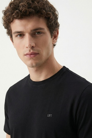 Loft Lf2042275 Erkek Kısa Kol T-shirt Siyah