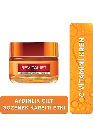 L'Oréal Paris Revitalift Clinical Aydınlatıcı ve Gözenek Pürüzsüzleştirici C Vitamini Krem 50 ML