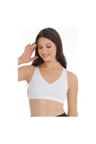 Parlingerie Hamile Emzirme Büstiyeri Sporcu Beyaz