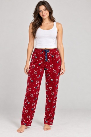 Mavera Mv08 Kadın Bordo Uzun Pijama Altı Bordo - 938659920 Bordo - 938659920 Bordo
