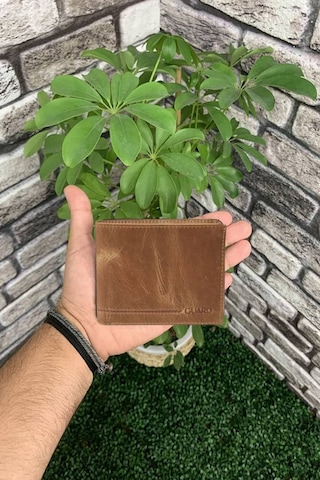 Derije Hakiki Deri Taba Tiguan Crazy Erkek Cüzdanı T1827 Çok Renkli