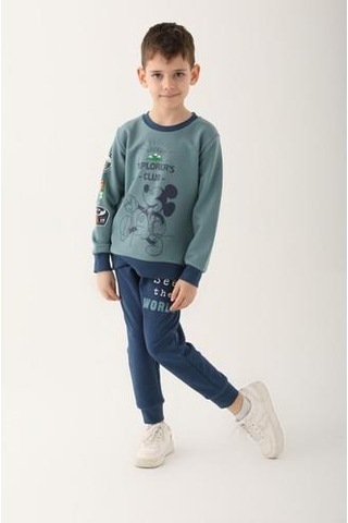 Mıckey Mouse Erkek Çocuk Eşofman Takımı Yeşil
