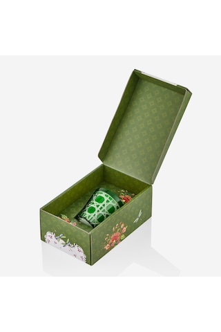 Yeşil Cam Mum 10 Cm