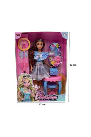 Elonna Hareketli Eklemli Oyuncak Bebek Ve Büyük Aksesuar Seti 30 Cm - Meslekler Serisi N