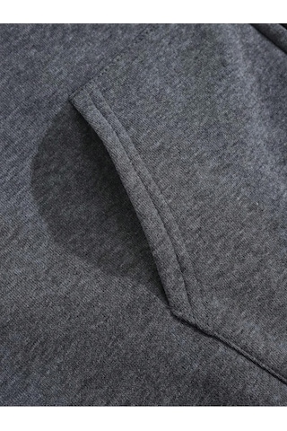 Startmore Startmorekomik Desenli Sonbahar Erkek Kapüşonlu Cepli Sweatshirt Günlük Polar Yumuşak Kazak Hip Hop Kı Antrasit
