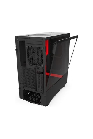 Nzxt H510I Ca-H510I-Br Temperli Cam Mat Siyah/Kırmızı Oyuncu Kasa