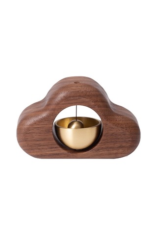 Sones Emiş Kapısı Rüzgar Çanı Manyetik Emiş Kapı Zili Ahşap Dekorasyon, Renk: Ceviz