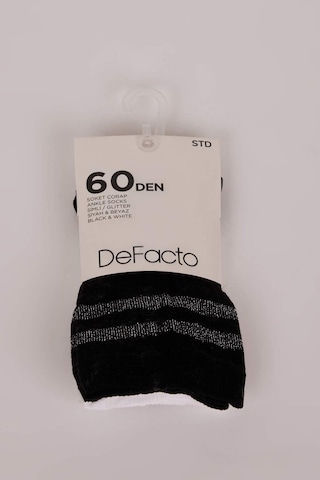 DeFacto Kadın Simli Çember Desenli 2'li 60 Denye Premium Soket Çorap D7729AXNSKR1