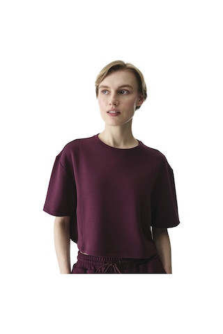 Penti Bordo Silky Feel Dikiş Detaylı Tişört