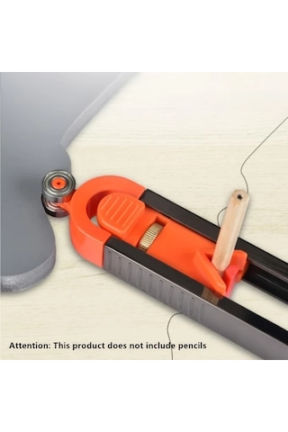Elmpaly 1 Adet Ayarlanabilir Kalem Pergeli Kilitli Ahşap Ölçüm Aleti Metal Plastik Dıy Projeleri