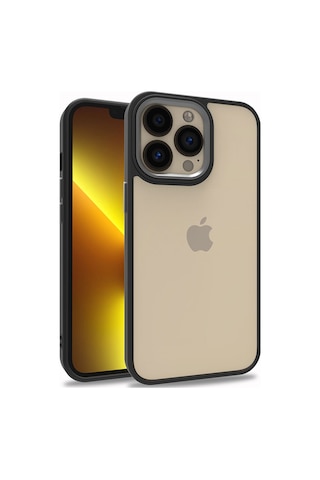 Apple Uyumlu iPhone 13 Pro Uyumlu Zore Flora Kılıf-siyah Siyah -