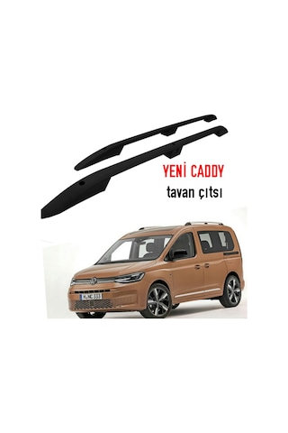 Volkswagen Yeni Caddy 2021 2022 Siyah Tavan Çıtası Port Bagaj