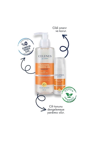 Sea Buckthorn Yüz Temizleme Ve Bakım Seti Ikisi Bir Arada Yağlı Ve Karma Ciltler 250ml 50ml