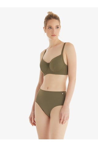 Kadın Yüksek Bel Bikini Altı 10730 - Yeşil Yeşil
