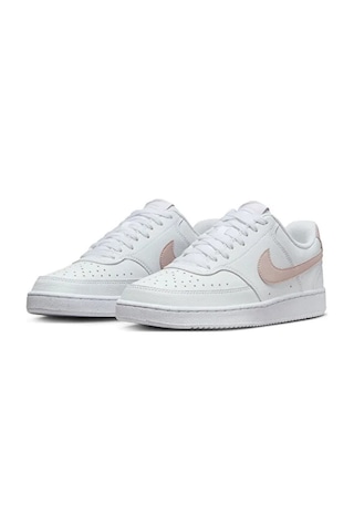 Nike Court Vision Lo Nn Kadın Sneaker Ayakkabı Beyaz Bej Beyaz Bej