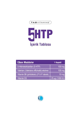 Tabvitamins 5htp 30 Kapsül