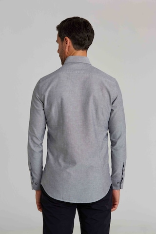 Bisse Modern Fit Gizli Düğmeli Gri Spor Erkek Gömlek Gmars0122300206 D99 Siyah