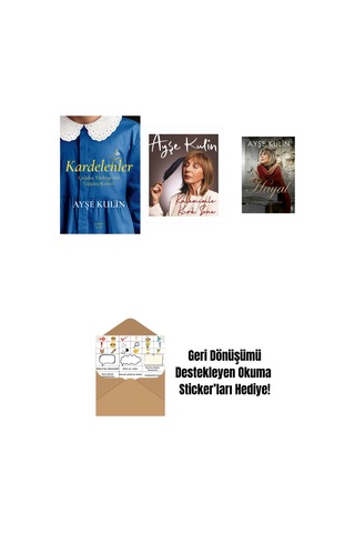 Kardelenler + Kalemimle Kırk Sene Ciltli + Hayal + Okuma Sticker'ları