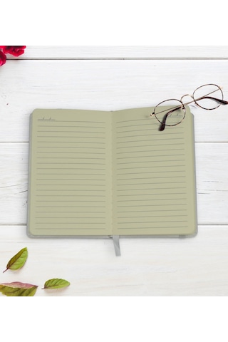 Kişiye Özel El Yazısı Tasarımlı 9X14Cm Beyaz Defter Ve Kalem Hedi N11.1648