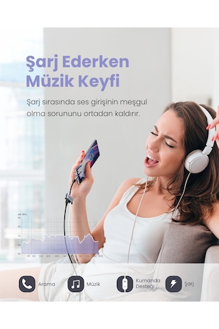 Ugreen Usb-c 3.5 Mm Kulaklık Ve Şarj Dönüştürücü, 50596 Diğer