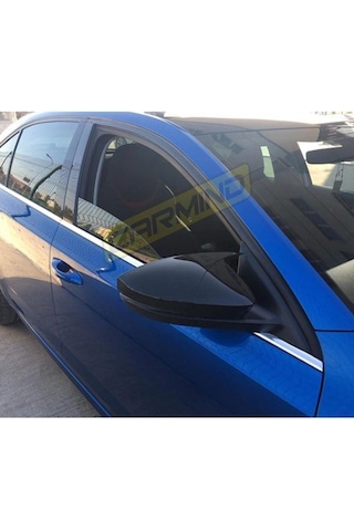 Skoda Octavia 2013-2020 Batman Yarasa Ayna Kapağı Piano Black Abs
