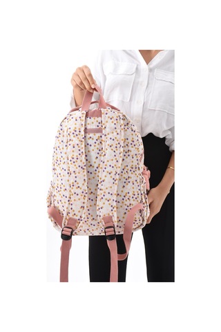 8866 Unisex Klınkır Maymunlu Günlük Ve Okul Sırt Çantası Pembe