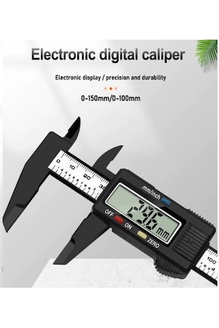 Dijital Elektronik Kumpas Inc Mm Ölçüm Hassas Kalınlık