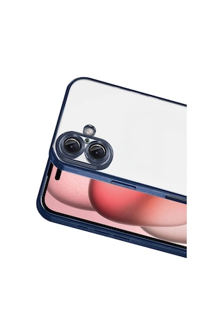 Apple, Uyumlu iPhone 17 Kamera Korumalı Lensli Silikon Lacivert