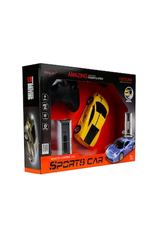 Uzaktan Kumandalı Sports Car Sarı Çok Renkli
