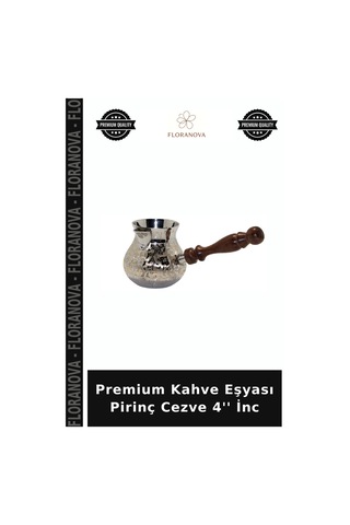 Premium Kahve Eşyası Pirinç Cezve 4'' İnc