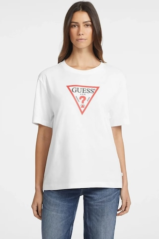 Guess Kadın T-shırt W4yı76k8hm0-g011 Beyaz
