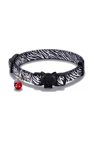 Swissplus Urban Paws Zebra Noir Recycled Kedi Tasması- 10 Mm