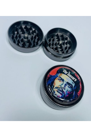 Che Guevara Metal 2 Parça Sivri Diş Tütün Öğütücü Grinder 50 MM