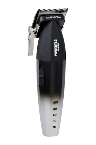 Powertec TR-4100 & TR-2727 Profesyonel Tıraş Makinesi 2'li Set Erkek Bakım Seti Makas Hediyeli 4 Saat Siyah