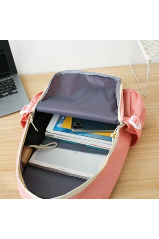 2024 Fabrika Sıcak Satış Hacmi Yüksek Okul Sırt Çantası Çocuk Sırt Çantası Yemek Kabı Takım Çocuklar Pembe