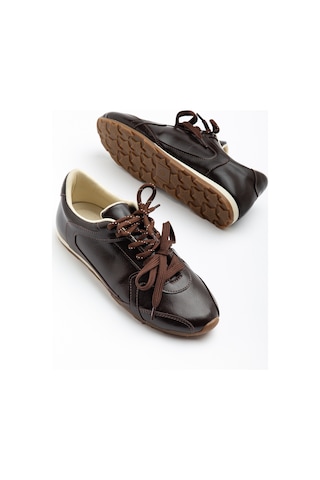 Daxtors Rs05 Günlük Ortopedik Kadın Sneaker Spor Ayakkabı Kahverengi
