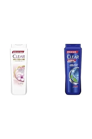 Besleyici Şampuan Kepeğe Karşı Etkili Yumuşak Ve Parlak Saçlar 600 Ml Ve Clear Men Erkek Şampuan Sport Menthol Ke Beyaz