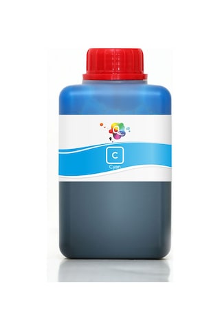QC Epson L Serisi Uyumlu Mürekkep 500ml C Cyan Mavi Dye