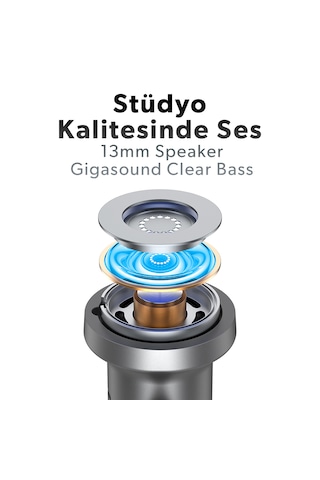 Woyax Mikrofonlu Kablolu Kulak İçi Type-c Kulaklık Silikonlu Mıknatıslı Güçlü Bass İphone Android Telefon Tablet Laptop Uyumlu Wy-ec03